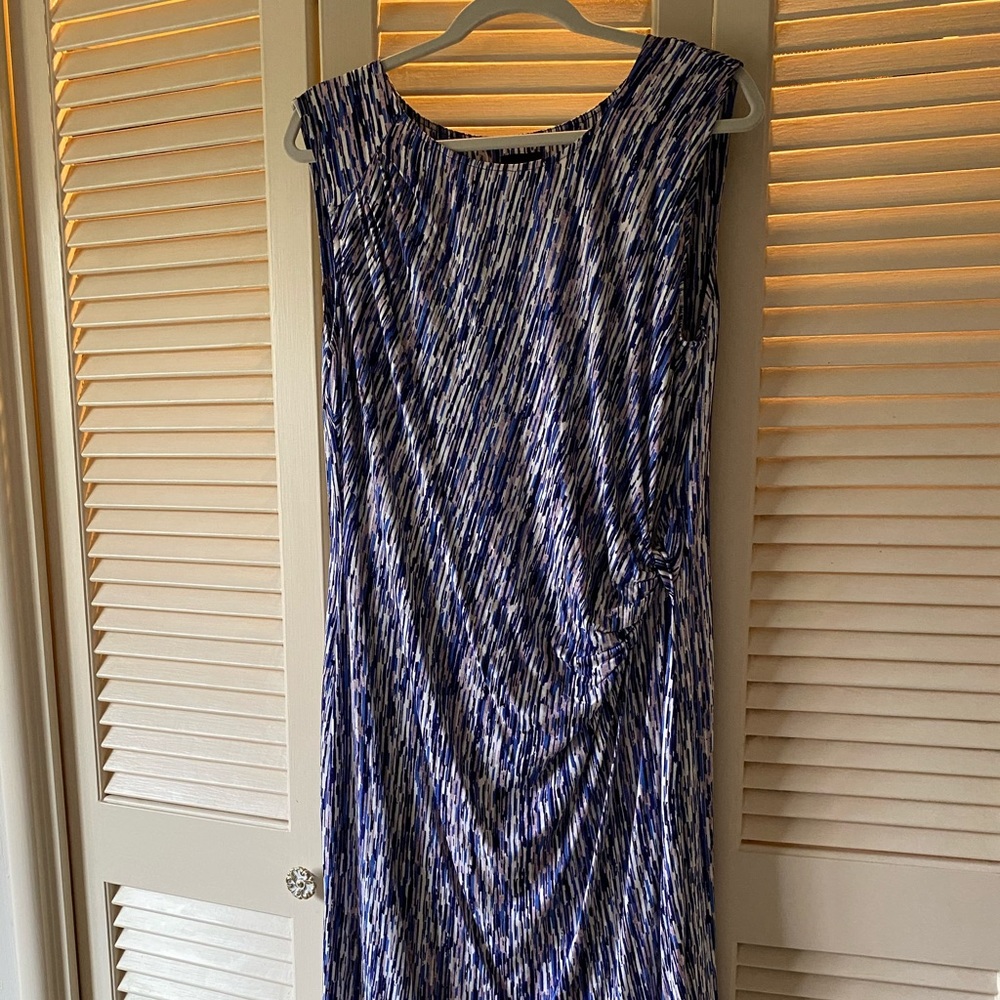 Nic&Zoe Extra large Ruched at the waist dress.